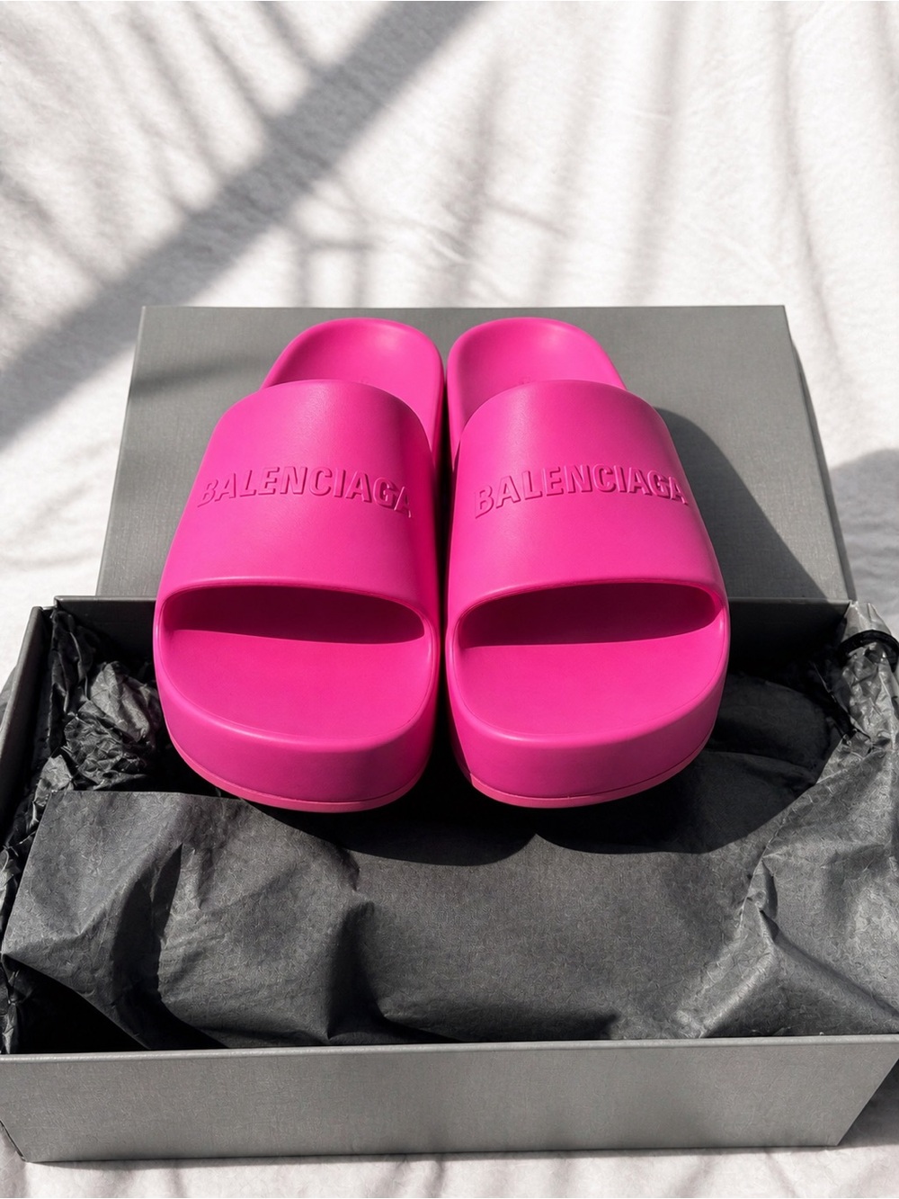Balenciaga Chunky Slide Sandals Pink Size EU 41 US 10 New with Box - Picture 6 of 9
